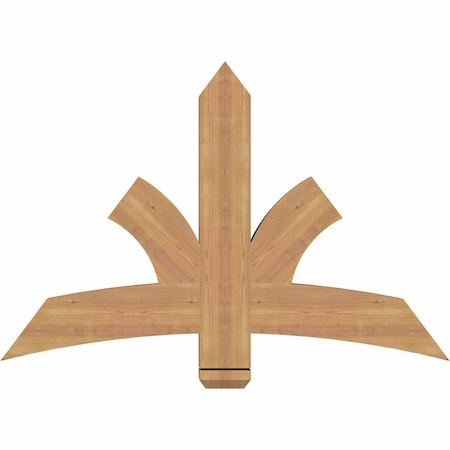 Ekena Millwork Davenport Timber Gable Bracket, Western Red Cedar, 48"W x 32"H x 3 1/2"D x 5 1/2"F, 16/12 Pitch GBW048X32X0406DAV00SWR